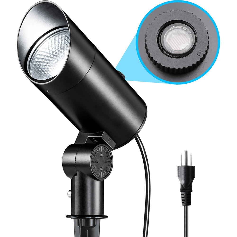 120V 30W 5000K Daylight White Outdoor Flag Pole Spotlight with Photocell Sensor CHDP-30A-01