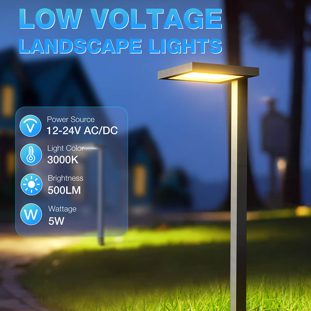 Low Voltage Anti-Glare LED Landscape Pathway Lights 12 Pack LDAWB-05-12C