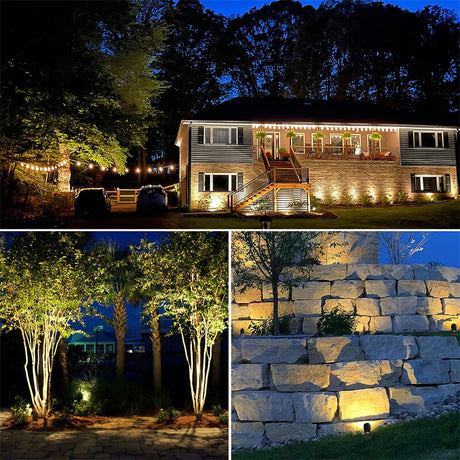 Low Voltage 3W Waterproof Landscape LED Spotlights with Connectors 4 Pack CLWS-03-04C SUNVIE