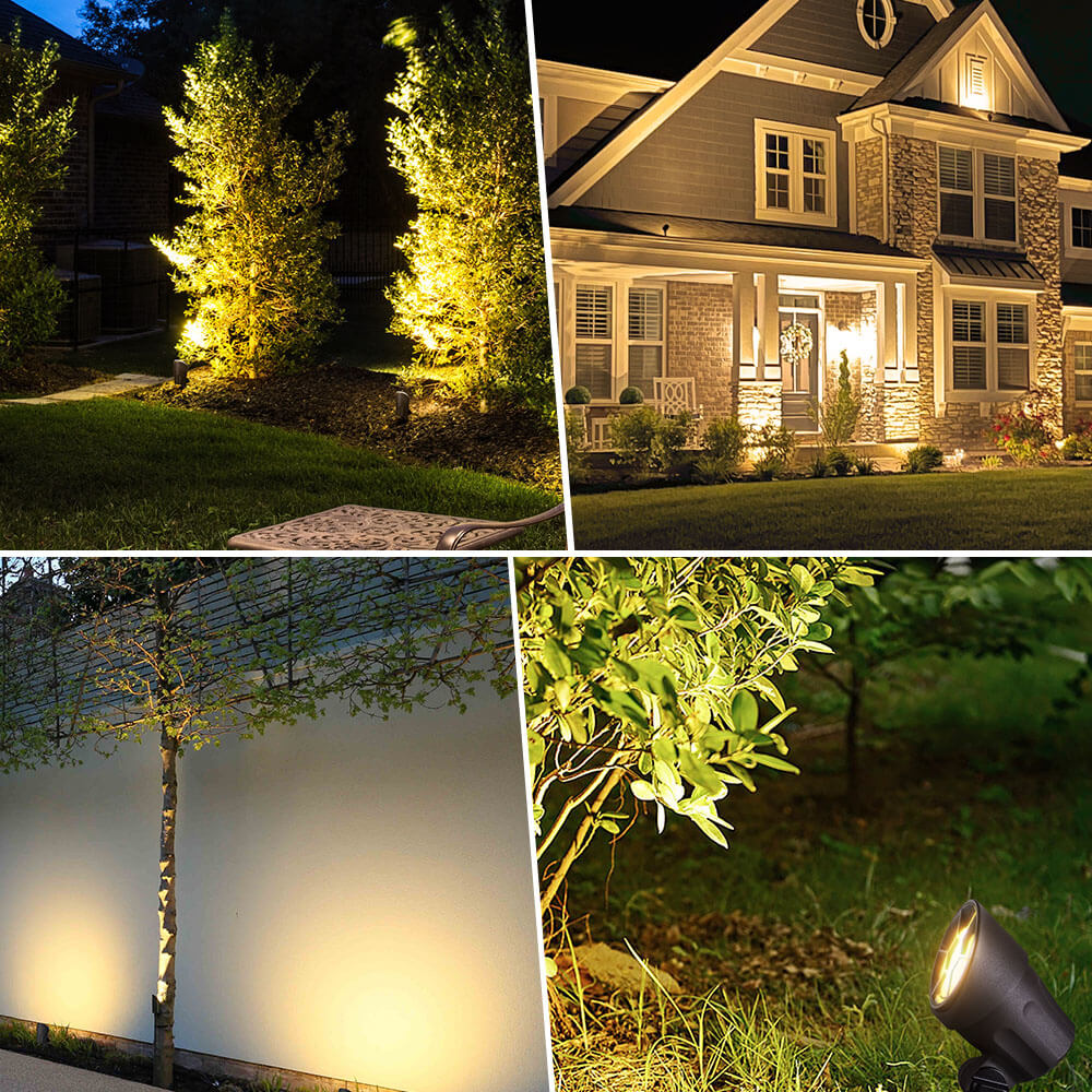 Low Voltage 6W LED Warm White Anti-Glare Landscape Spotlights 8 Pack CLWS-06-08C