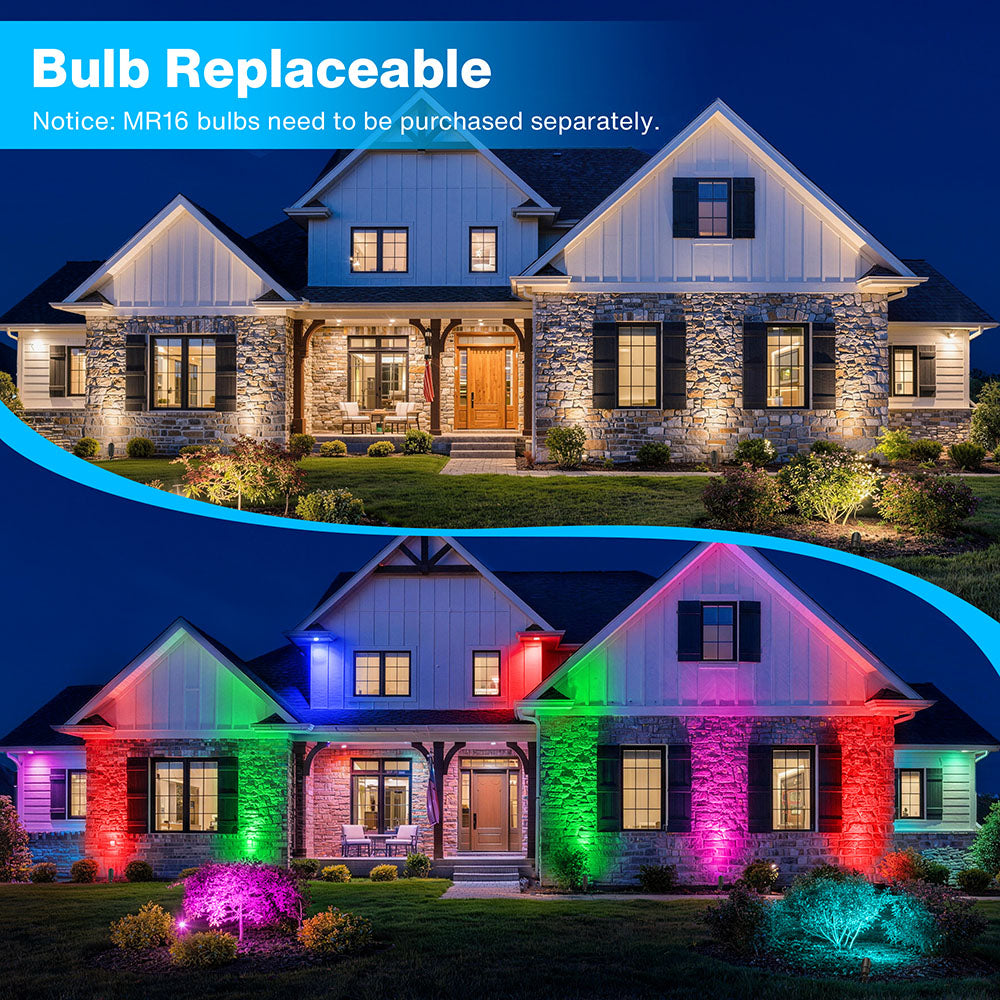 5" Solid Brass Low Voltage Outdoor Landscape Spotlights 8 Pack (No Bulb) CLB5-GH-08C