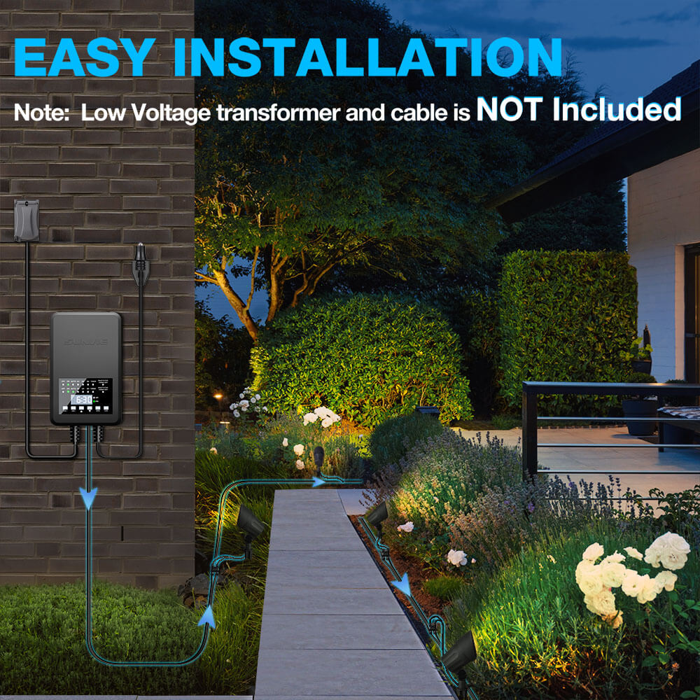 Low Voltage 6W LED Warm White Anti-Glare Landscape Spotlights 8 Pack CLWS-06-08C