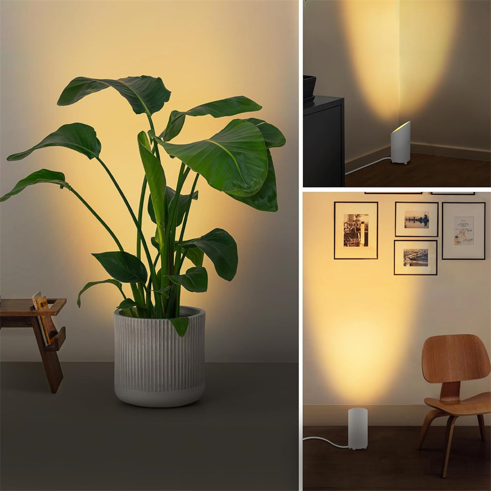 5W White Indoor Floor Can Uplighting Spotlight with 2700K GU10 Bulb Accent & Foot Switch 2 Pack FCL-01W-02 SUNVIE