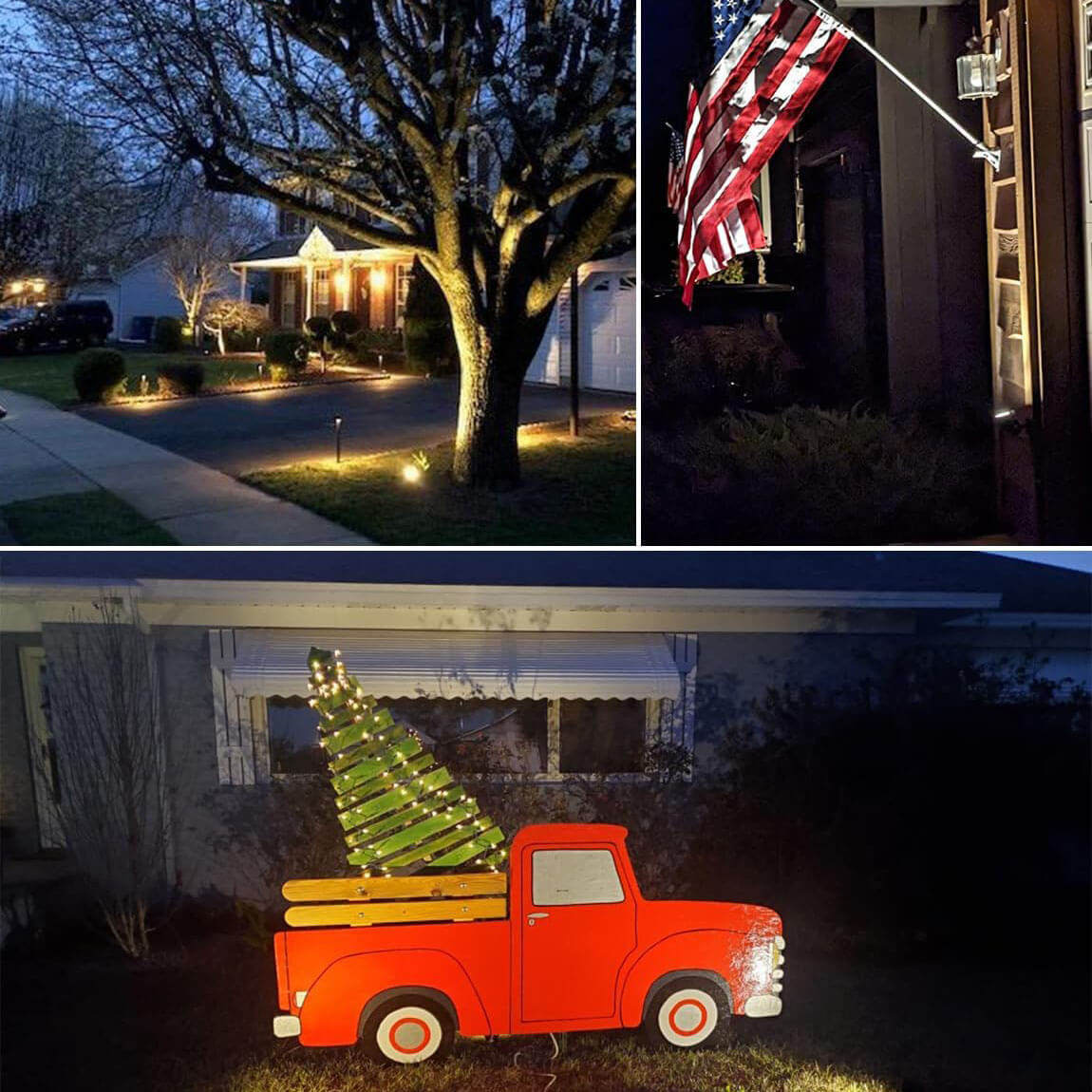 120V 7W LED Outdoor Waterproof Landscape Spotlights with Dusk to Dawn Photocell Sensor CHWP-05-01P SUNVIE