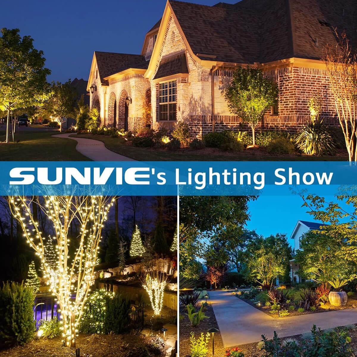 120V AC to 12V DC 100W Low Voltage Landscape Lights Transformer with Timer and Photocell Sensor LVT-MH-100W SUNVIE