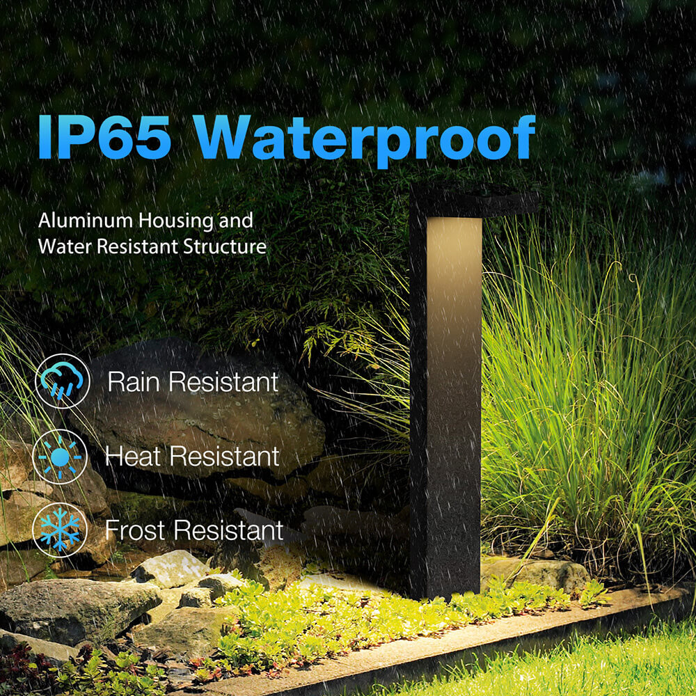 Low Voltage 5W LED Outdoor Waterproof Wired Pathway Lights With Connectors 4 Pack LHBW-05-04C