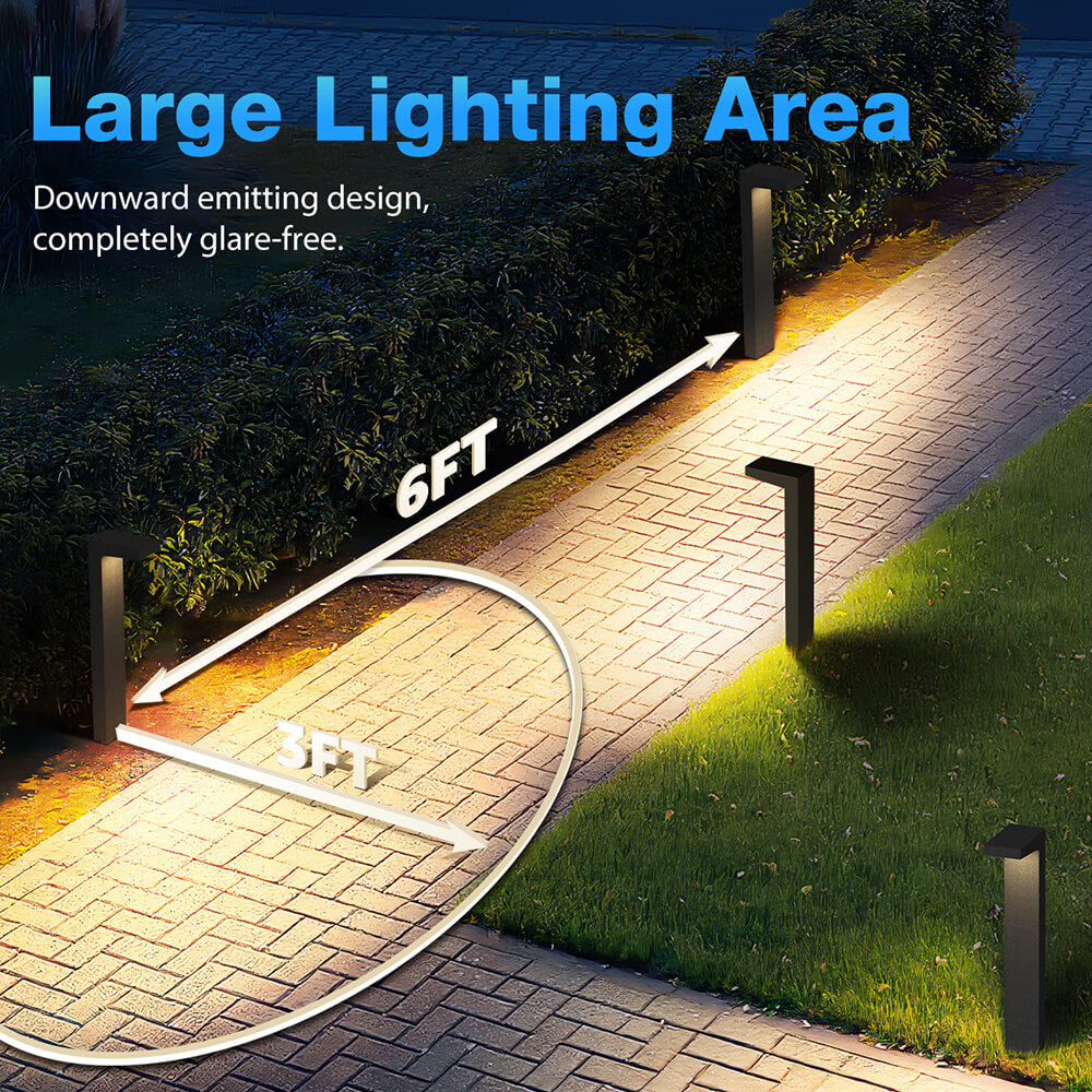Low Voltage 5W LED Outdoor Waterproof Wired Pathway Lights With Connectors 4 Pack LHBW-05-04C