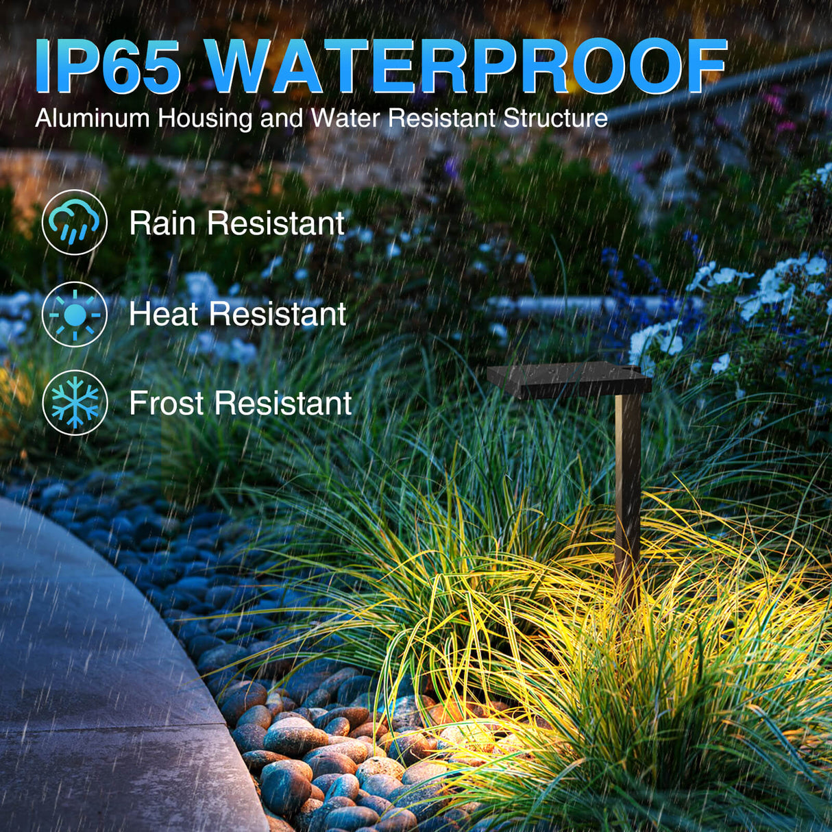 Low Voltage Anti-Glare 3CCT LED Landscape Path Lights 4 Pack LDATB-05-04C