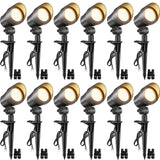 Low Voltage 6W LED Heavy Duty Anti-Glare Landscape Spotlights 12 Pack CLWS-06-12C