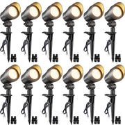 Low Voltage 6W LED Heavy Duty Anti-Glare Landscape Spotlights 12 Pack CLWS-06-12C