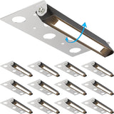 12V-24V Low Voltage 5W LED 7 Inch Hardscape Retaining Wall Step Lights with Connectors 12-Pack CLWF-05-12C SUNVIE