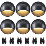5W Low Voltage LED Landscape Deck Lights with Fastlock2 Wire Connectors 6 Pack BLWYB-05-06C SUNVIE