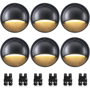 5W Low Voltage LED Landscape Deck Lights with Fastlock2 Wire Connectors 6 Pack BLWYB-05-06C SUNVIE