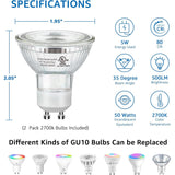 5W White Indoor Floor Can Uplighting Spotlight with 2700K GU10 Bulb Accent & Foot Switch 4 Pack FCL-01W-04 SUNVIE