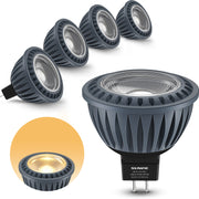 Low Voltage 12V 5W MR16 LED Bulbs 4 Pack – Dimmable GU5.3 Bi-Pin Warm White DMRW-05-04N