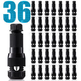 Fastlock Low Voltage 12-14 Gauge Wire Connectors for Landscape Lighting 36 Pack LVCO-01-36 SUNVIE