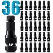 Fastlock Low Voltage 12-14 Gauge Wire Connectors for Landscape Lighting 36 Pack LVCO-01-36 SUNVIE