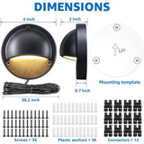 5W Low Voltage LED Landscape Deck Lights with Fastlock2 Wire Connectors 6 Pack BLWYB-05-06C SUNVIE