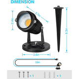 120V 7W LED Outdoor Waterproof Landscape Spotlights with Dusk to Dawn Photocell Sensor CHWP-05-01P SUNVIE