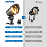 Low Voltage 6W LED Anti-Glare Landscape Spotlights Complete Lighting Kit 8 Pack KTW-W8SB