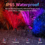 120V 12W RGB LED Color Changing Outdoor Landscape Spotlights 6 Pack with Remote Control CHRS-12-06