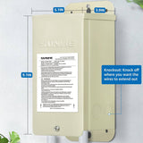 Low Voltage 120V to 12V 100W Outdoor Weatherproof Pool Pond Fountain Light Transformer LVT-PLT-100W SUNVIE