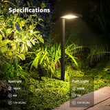 Low Voltage Landscape Lighting Kit 6 Pathway Lights + 2 Spotlights with Transformer & Wire KTW-W6DA2S6