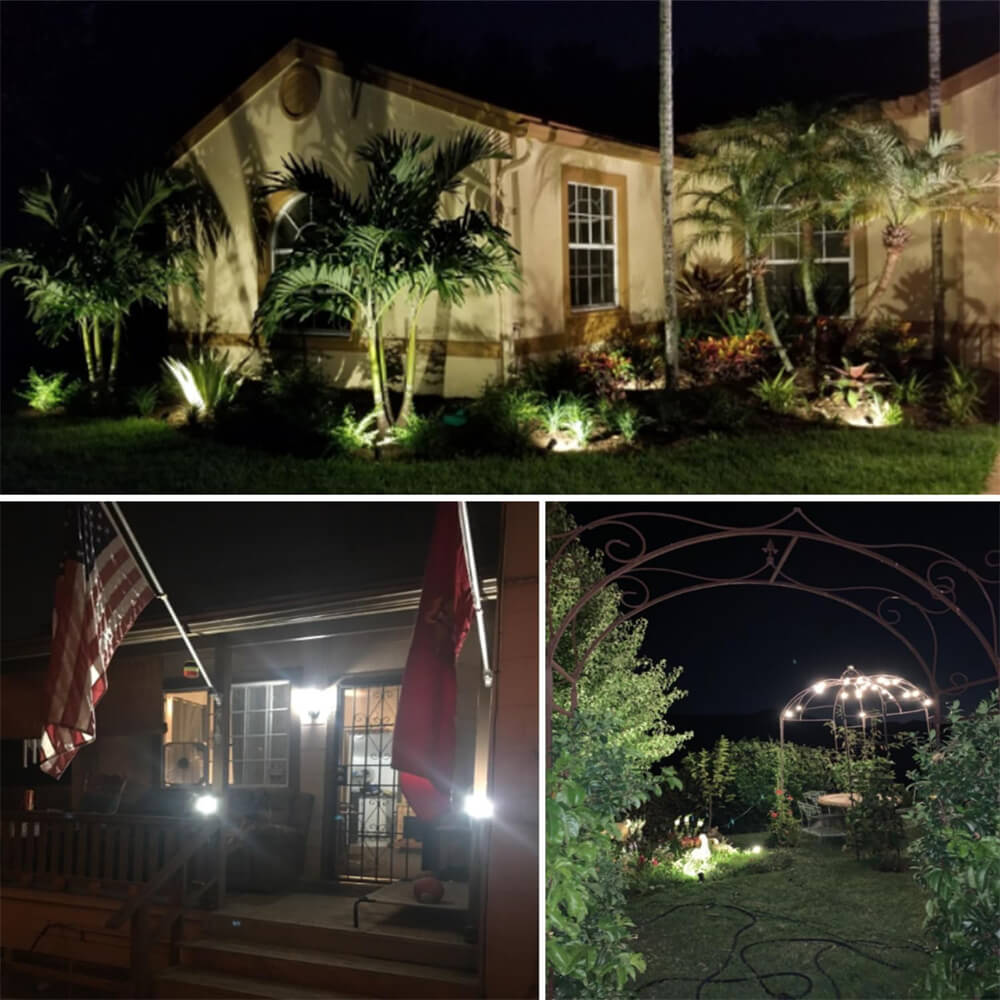 Low Voltage 12W Waterproof Landscape Lighting (AC/DC 12V) with Spike Stand 2 Pack CLWS-12-02 SUNVIE