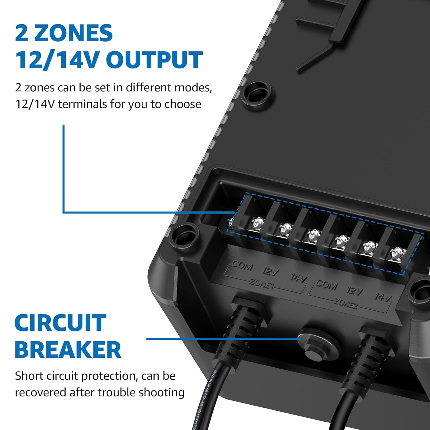 300W Landscape Lighting Transformer with 2 Independent Control Output & Timer & Photocell Sensor LVT-MH2Z-300W SUNVIE