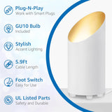 5W White Indoor Floor Can Uplighting Spotlight with 2700K GU10 Bulb Accent & Foot Switch 2 Pack FCL-01W-02 SUNVIE