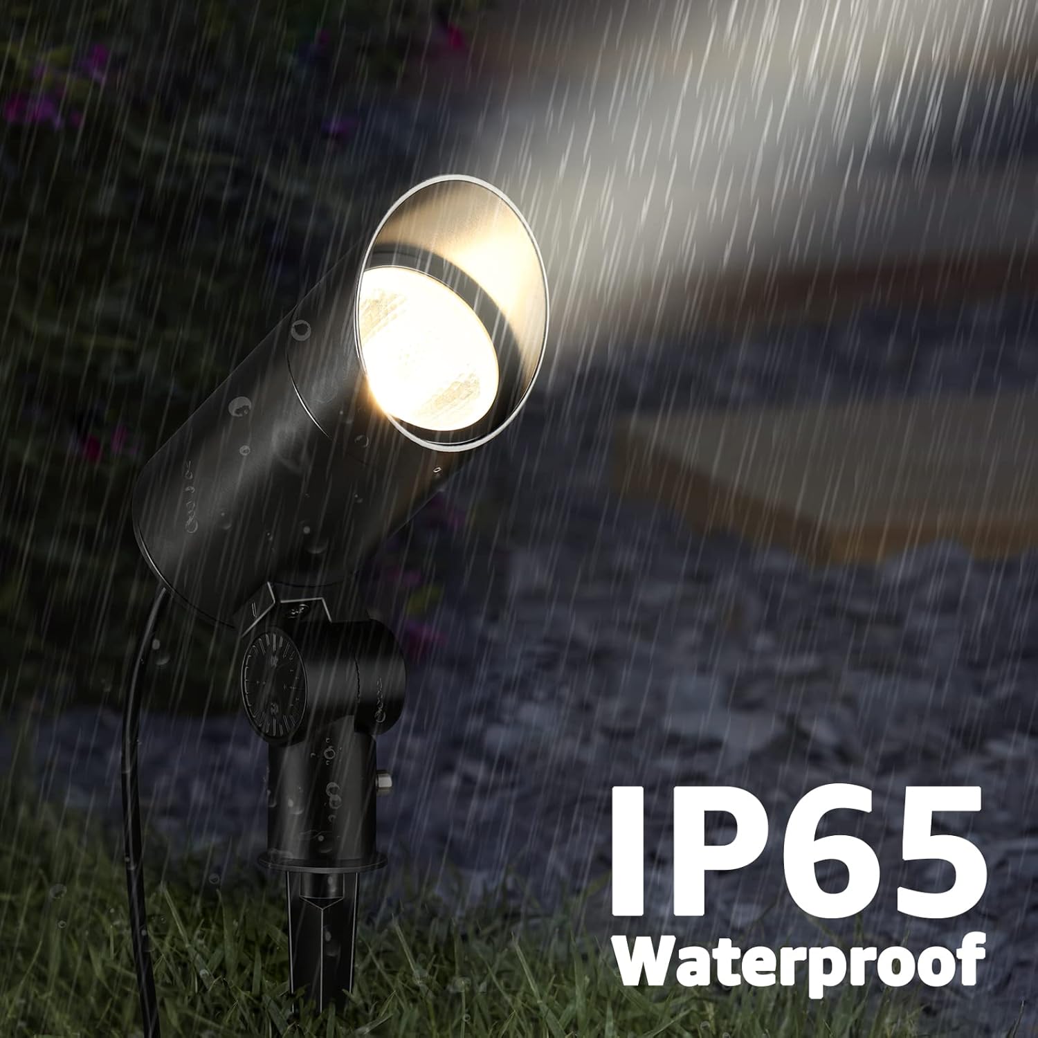 Chwp Support 120V 30W 3000K Warm White Outdoor LED Spotlight with Photocell Sensor ...