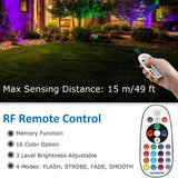 Low Voltage 12W RGBW Color Changing Landscape Lights with Connector 2 Pack CLRS-12B-02C SUNVIE
