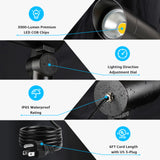 120V 30W 5000K Daylight White Outdoor Flag Pole Spotlight with Photocell Sensor CHDP-30A-01