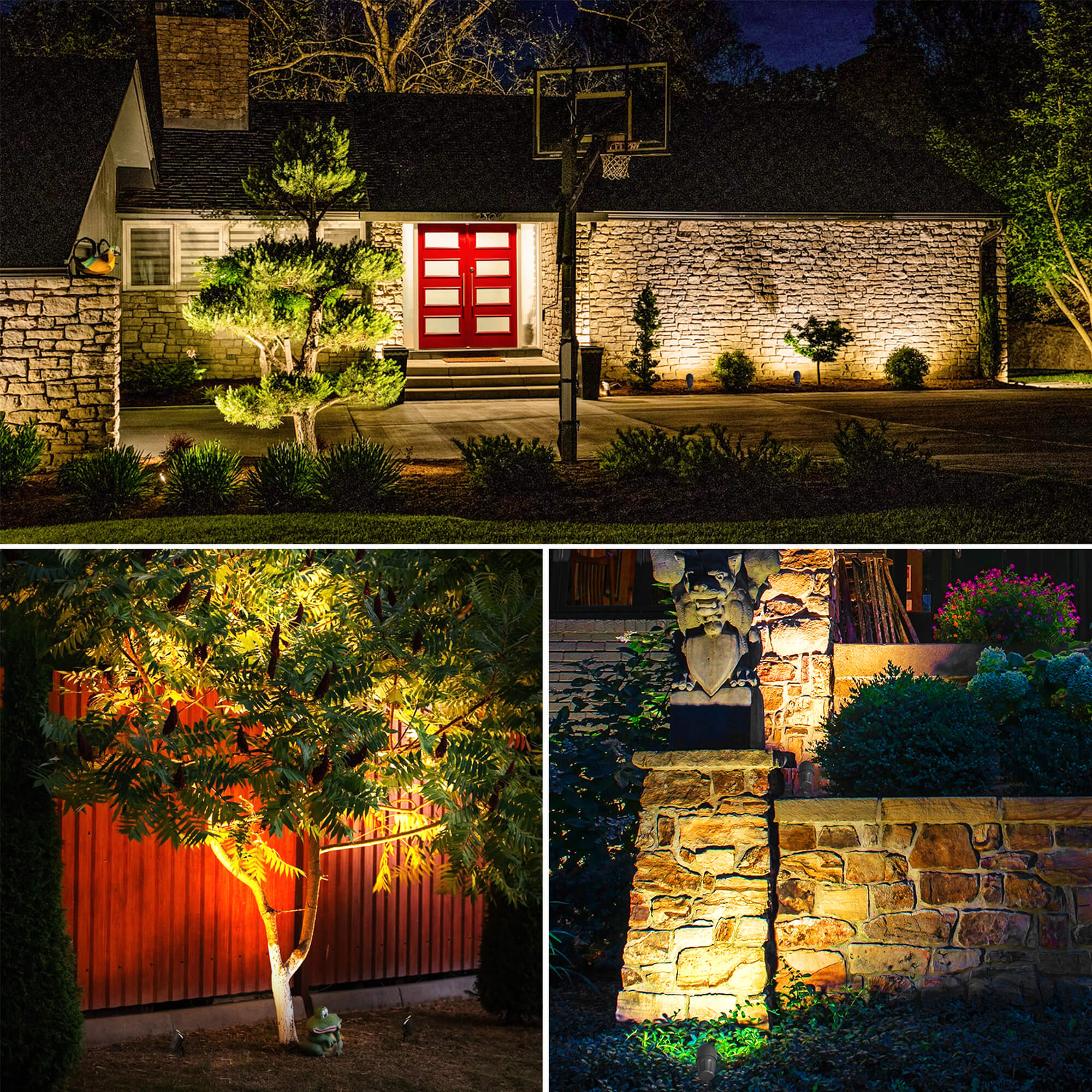 All-In-One Low Voltage 6W Landscape Lights Kit with Transformer
