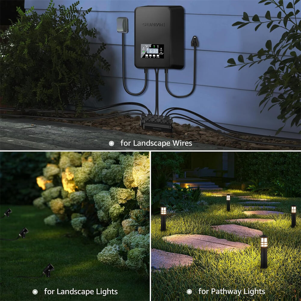 Fastlock3 Low Voltage 5-Way 12-20 Gauge Lighting Wire Connector Junction Hub 2 Pack LVCO-03-02 SUNVIE