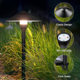 LED Low Voltage 3W Cast-Aluminum Landscape Pathway Lights with ETL Listed Cord 12 Pack LSAWB-03-12C SUNVIE