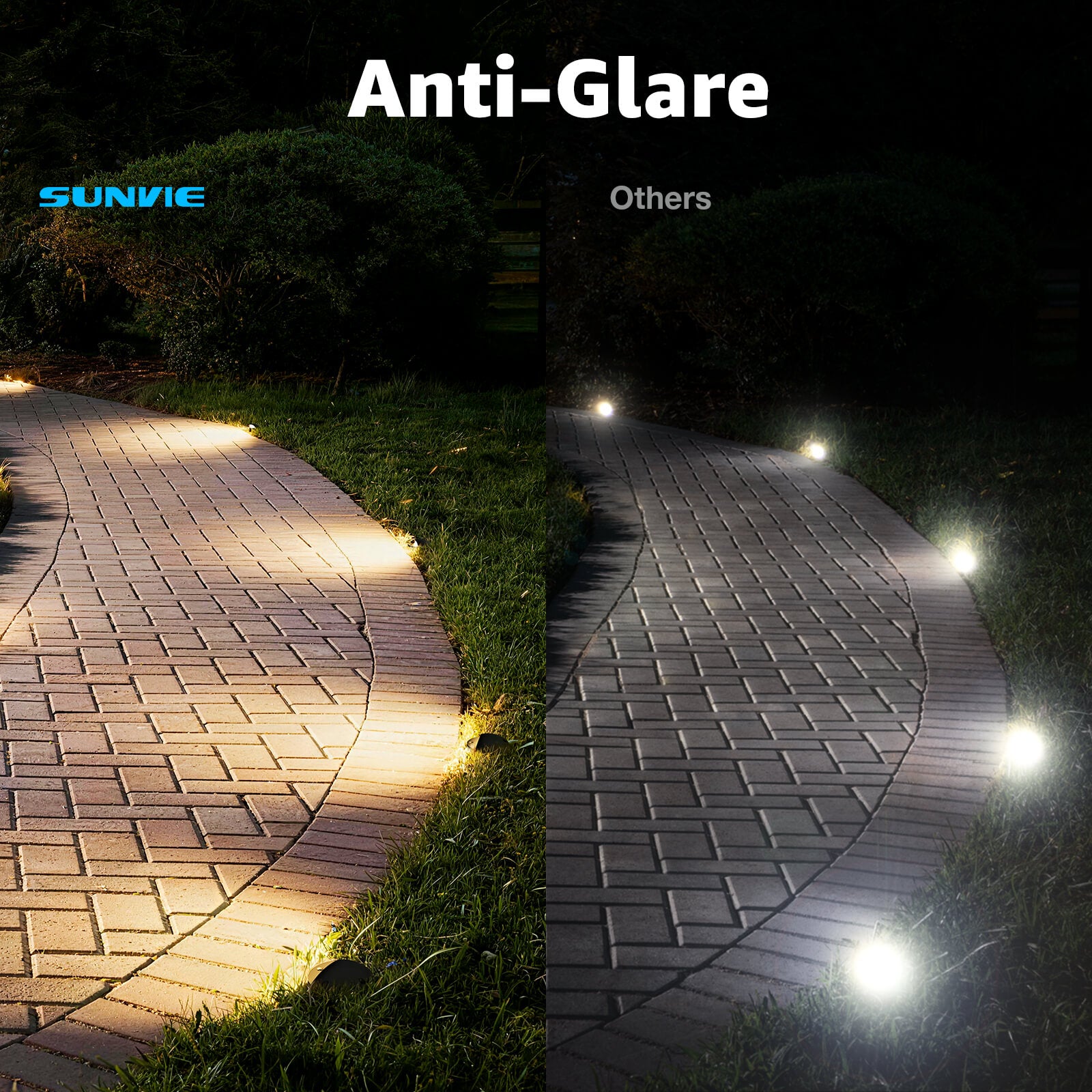 Low Voltage 5W LED Anti-Glare Ground Landscape Well Lights 6 Pack
