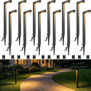 Low Voltage 5W LED L-shaped Landscape Pathway Lights 12 Pack LLWB-05-12C
