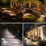 Low Voltage Anti-Glare 3CCT LED Landscape Path Lights 4 Pack LDATB-05-04C