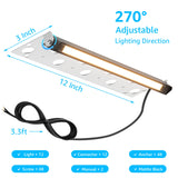 Low Voltage Hardscape 12′′ Inch Retaining Wall Lights 2700K Warm White 12 Pack CLWF-07-12C