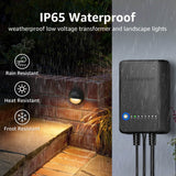 All-In-One Low Voltage Deck Lights Kit with Transformer, Wire & Connectors 8 Pack KTW-W8YBB