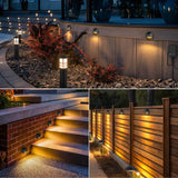 All-In-One Low Voltage Deck Lights Kit with Transformer, Wire & Connectors 8 Pack KTW-W8YBB