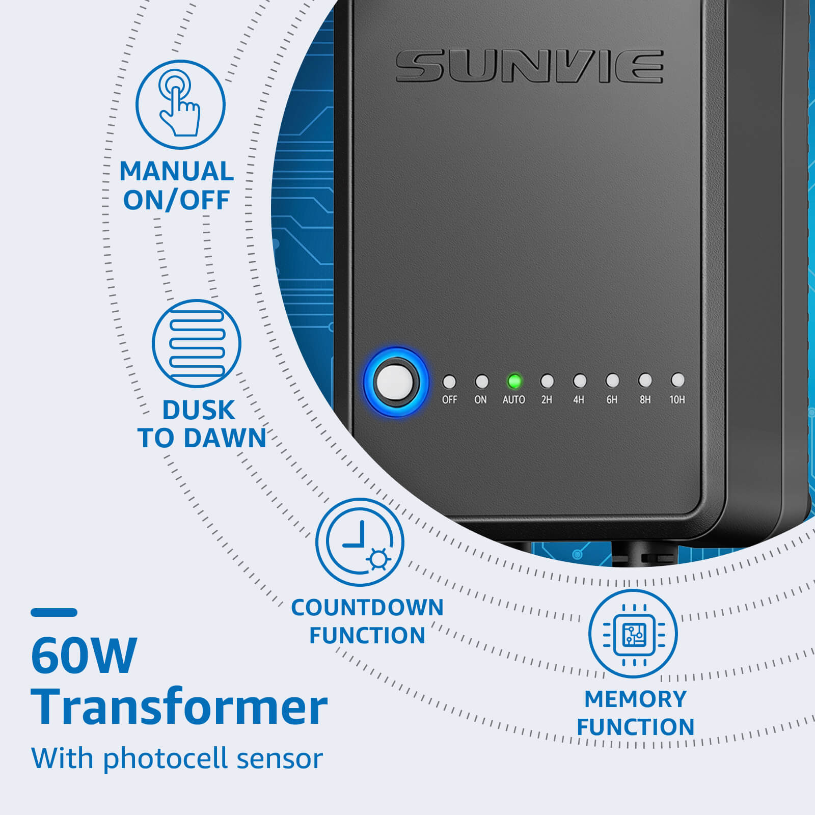 All In One RGBW Pathway Lighting Kit 8 Pack with Transformer Wire & Connectors KTW-R8PA