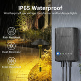 All In One RGBW Pathway Lighting Kit 8 Pack with Transformer Wire & Connectors KTW-R8PA