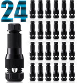 SUNVIE Low Voltage Wire Connector for Landscape Lighting Outdoor 12-14 Gauge Cable Connectors Work with Malibu Paradise Moonrays and Other Outdoor Lighting (24 Pack) Lee Lighting